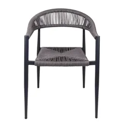 Fauteuil pour terrasse CHR structure noire Fauteuil pour terrasse CHR structure noire