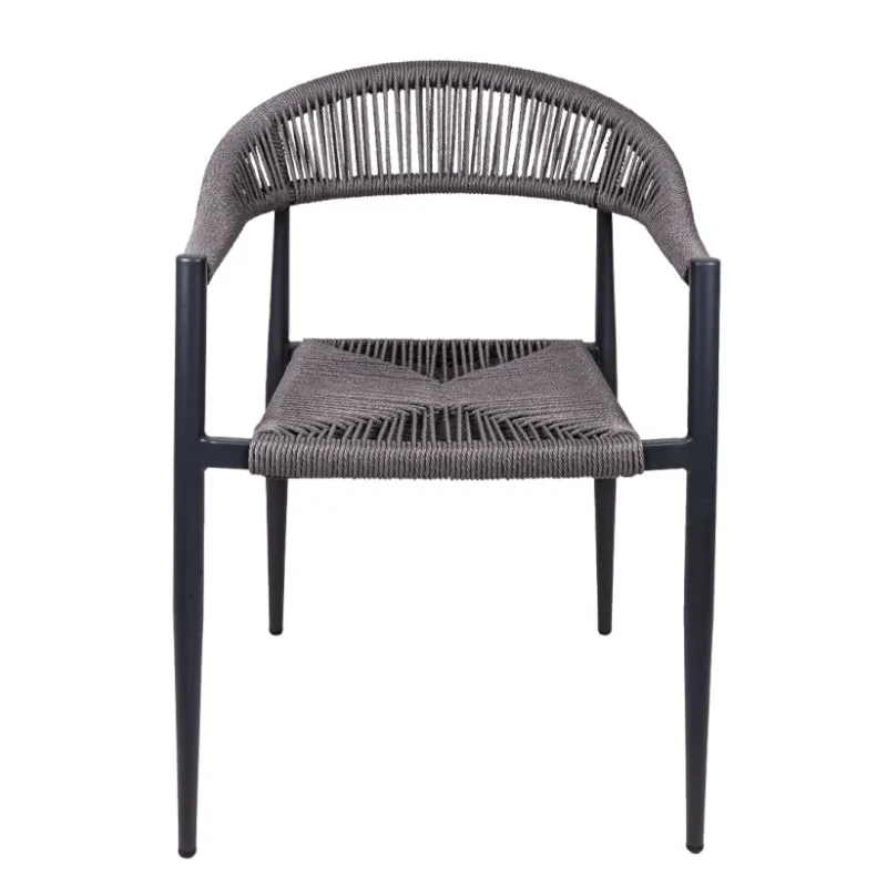 Fauteuil pour terrasse CHR structure noire Fauteuil pour terrasse CHR structure noire