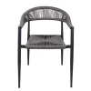 Fauteuil pour terrasse CHR structure noire Fauteuil pour terrasse CHR structure noire
