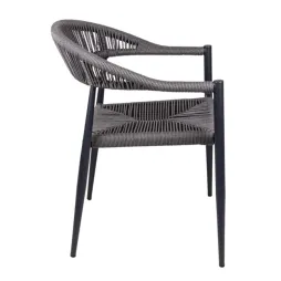 Fauteuil terrasse restaurant cordages et acier Fauteuil terrasse restaurant cordages et acier