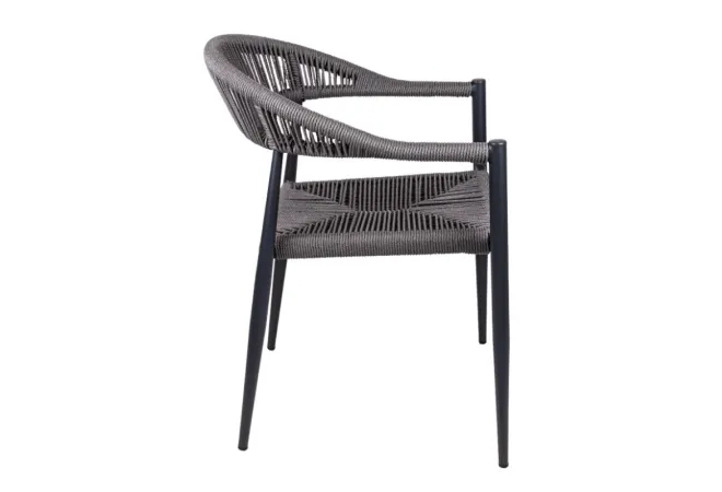 Fauteuil terrasse restaurant cordages et acier Fauteuil terrasse restaurant cordages et acier