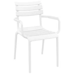 Fauteuil CHR extérieur polypropylène blanc Fauteuil CHR extérieur polypropylène blanc