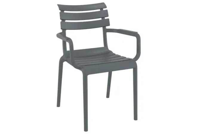 Fauteuil de terrasse de couleur grise Fauteuil de terrasse de couleur grise