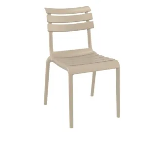 Chaise terrrasse restaurant polypro taupe