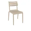 Chaise terrrasse restaurant polypro taupe Chaise terrrasse restaurant polypro taupe