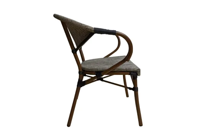 Chaise professionnelle pour extérieur aluminium effet bambou Chaise professionnelle pour extérieur aluminium effet bambou