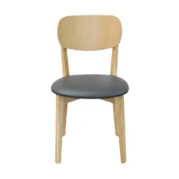 Chaise en bois pour estaurant avec assise vinyle Chaise en bois pour estaurant avec assise vinyle