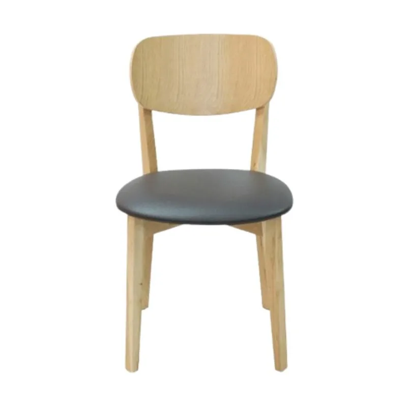 Chaise en bois pour estaurant avec assise vinyle Chaise en bois pour estaurant avec assise vinyle