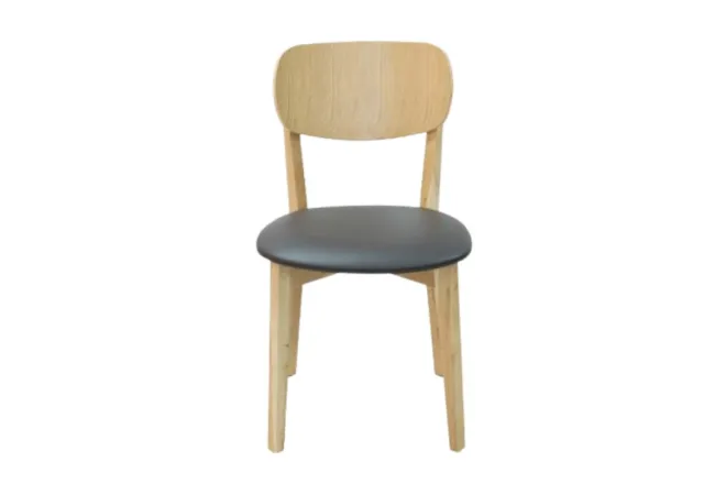 Chaise en bois pour estaurant avec assise vinyle Chaise en bois pour estaurant avec assise vinyle