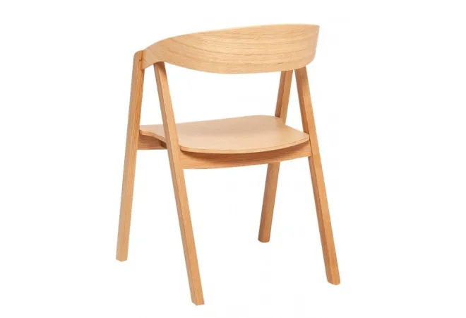 Chaise en bois de hêtre naturel empilable Chaise en bois de hêtre naturel empilable