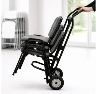 Diable de transport pour chaises empilables