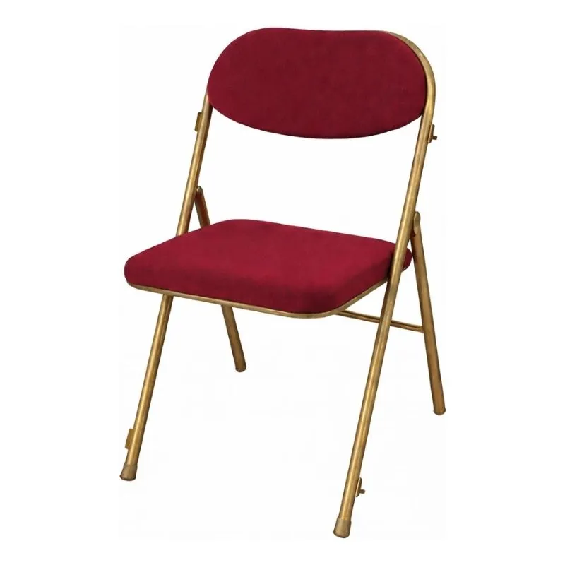 chaise pliante velours