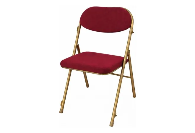 chaise pliante velours