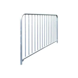 Barrière à barreaux en acier galvanisé sans peinture (15 barreaux) Barrière à barreaux en acier galvanisé sans peinture (15 barreaux)