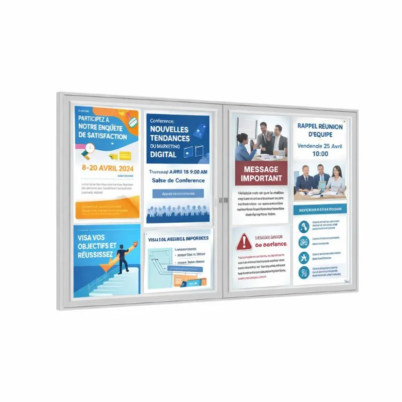 Vitrine extérieure double battant Procity Vitrine extérieure double battant Procity