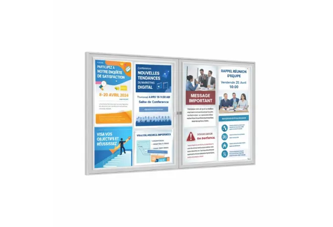 Vitrine extérieure double battant Procity Vitrine extérieure double battant Procity