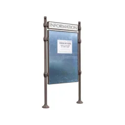 Panneau d'affichage avec bandeau titre Procity