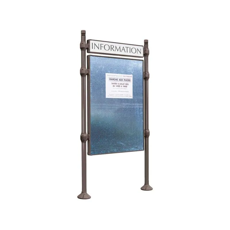 Panneau d'affichage avec bandeau titre Procity