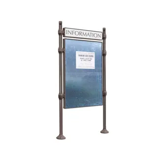 Panneau d'affichage avec bandeau titre Procity