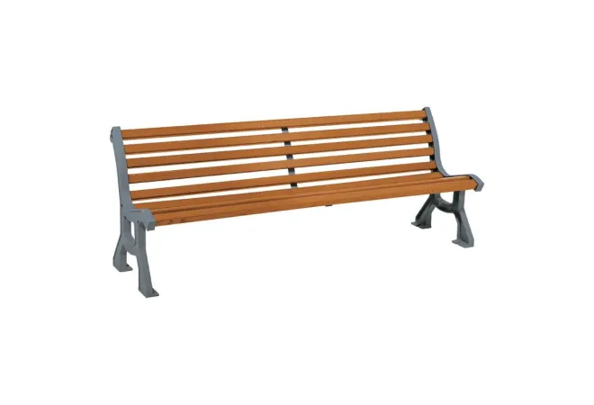 Banc de ville en bois et fonte LUBLIN