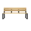 Mobilier urbain design et robuste - Banc bois et acier - Banc public