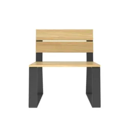 Fauteuil urbain 1 place acier peint