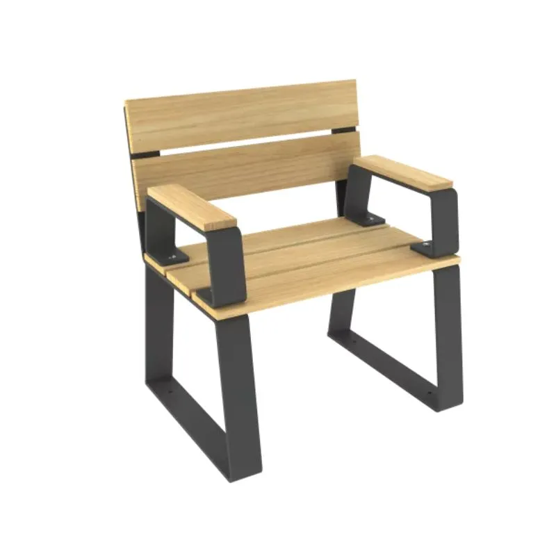 Fauteuil de ville avec accoudoirs pour jardin public