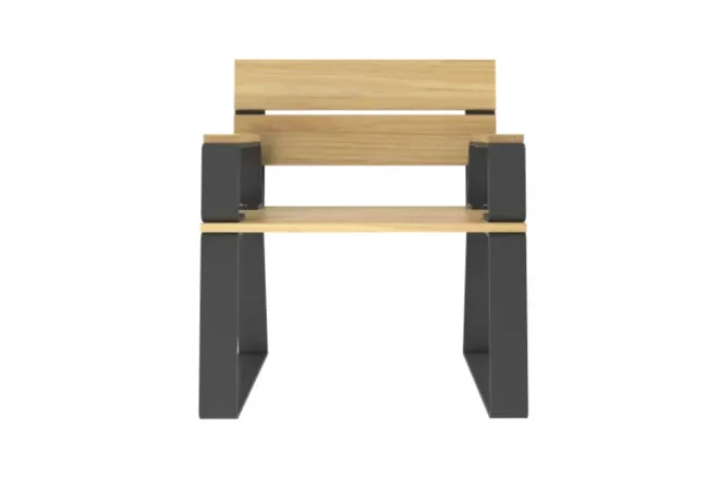 Assise individuelle avec accoudoirs