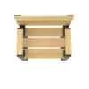 Banc 1 place avec assise et dossier en bois PEFC