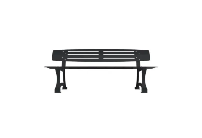 Banc public piétement fonte Banc public piétement fonte