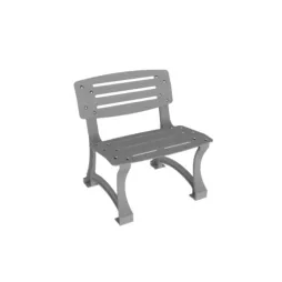 Fauteuil urbain gris alu
