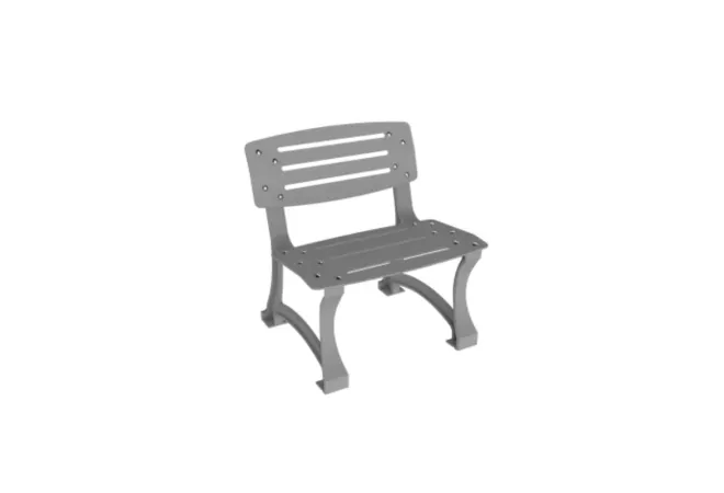 Fauteuil urbain gris alu