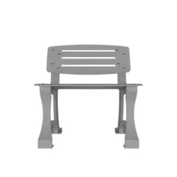 Fauteuil public acier et fonte