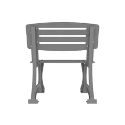 Fauteuil de ville finition gris aluminium moderne