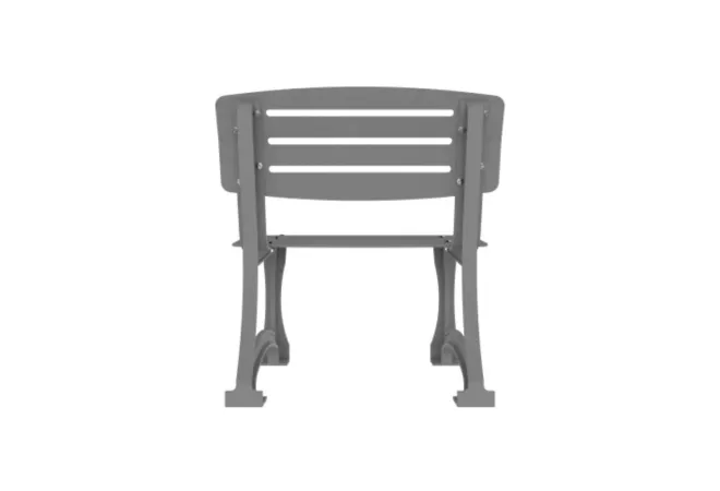 Fauteuil de ville finition gris aluminium moderne