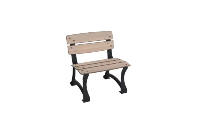 Banc de ville 1 place chêne clair