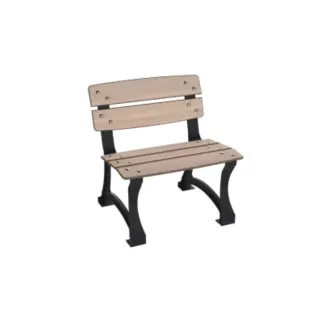 Banc de ville 1 place chêne clair