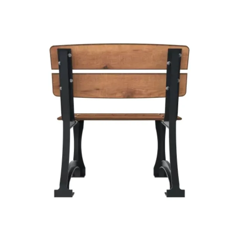 Fauteuil assise HPL et pieds en fonte