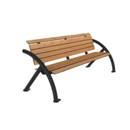 Banc public coloris teck