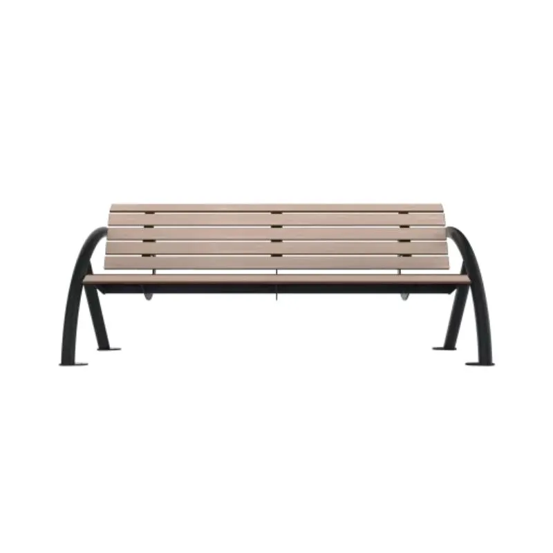 Banc jardin public en stratifié