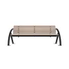 Banc jardin public en stratifié