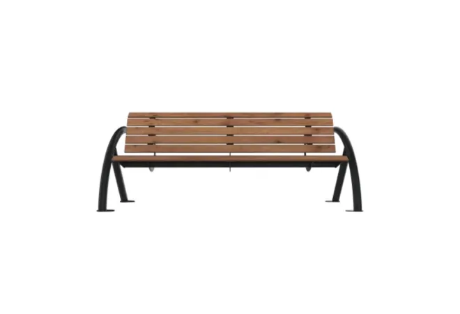 Banc de ville acier et compact
