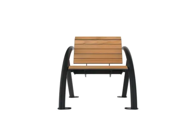 Fauteuil urbain avec accoudoirs intégrés