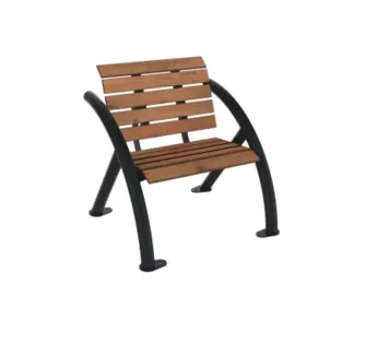 Fauteuil urbain lames HPL coloris pin tyrol