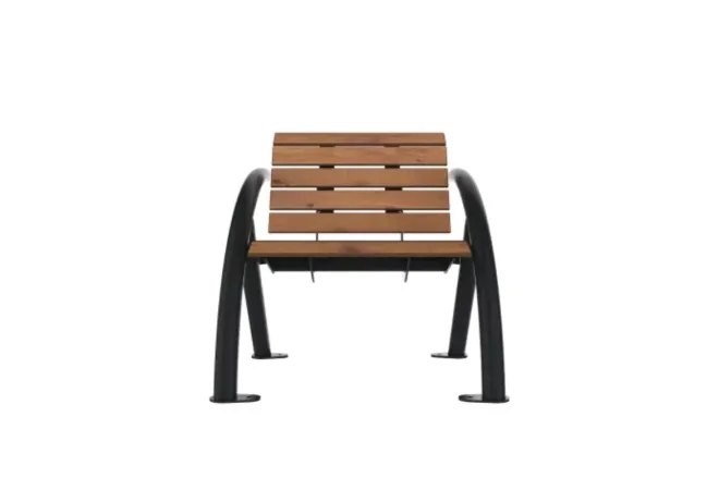 Fauteuil public avec accoudoirs intégrés