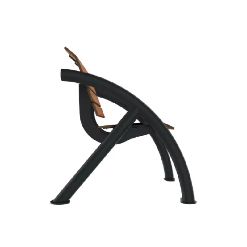 Fauteuil ergonomique extérieur en métal et stratifié