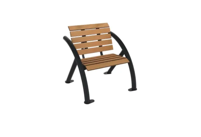 Assise individuelle extérieure coloris teck