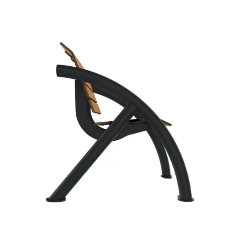 Fauteuil de ville structure acier gris anthracite