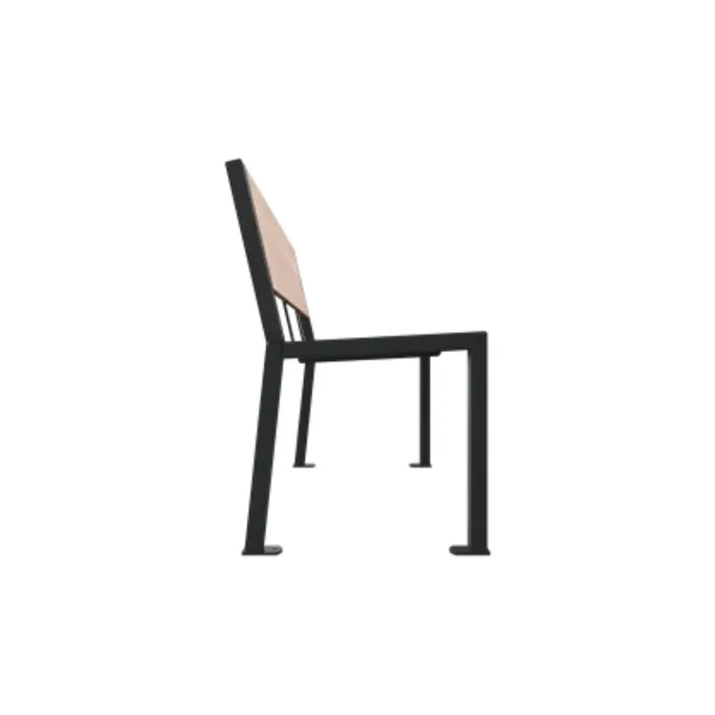 Banc extérieur avec pieds en acier traité anticorrosion