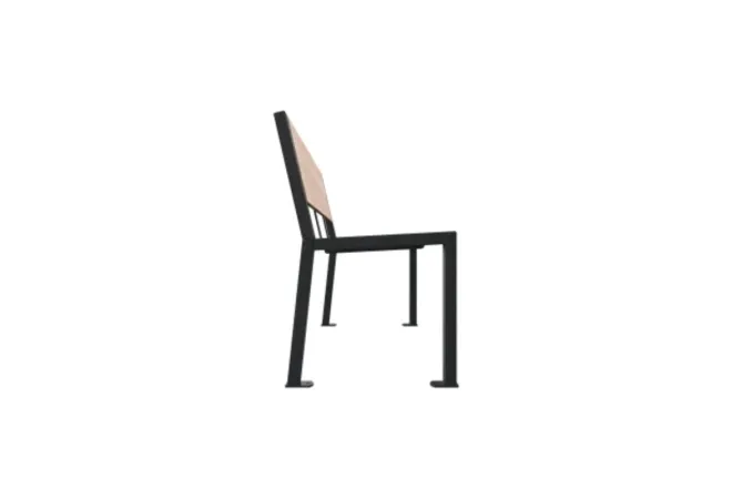 Banc extérieur avec pieds en acier traité anticorrosion